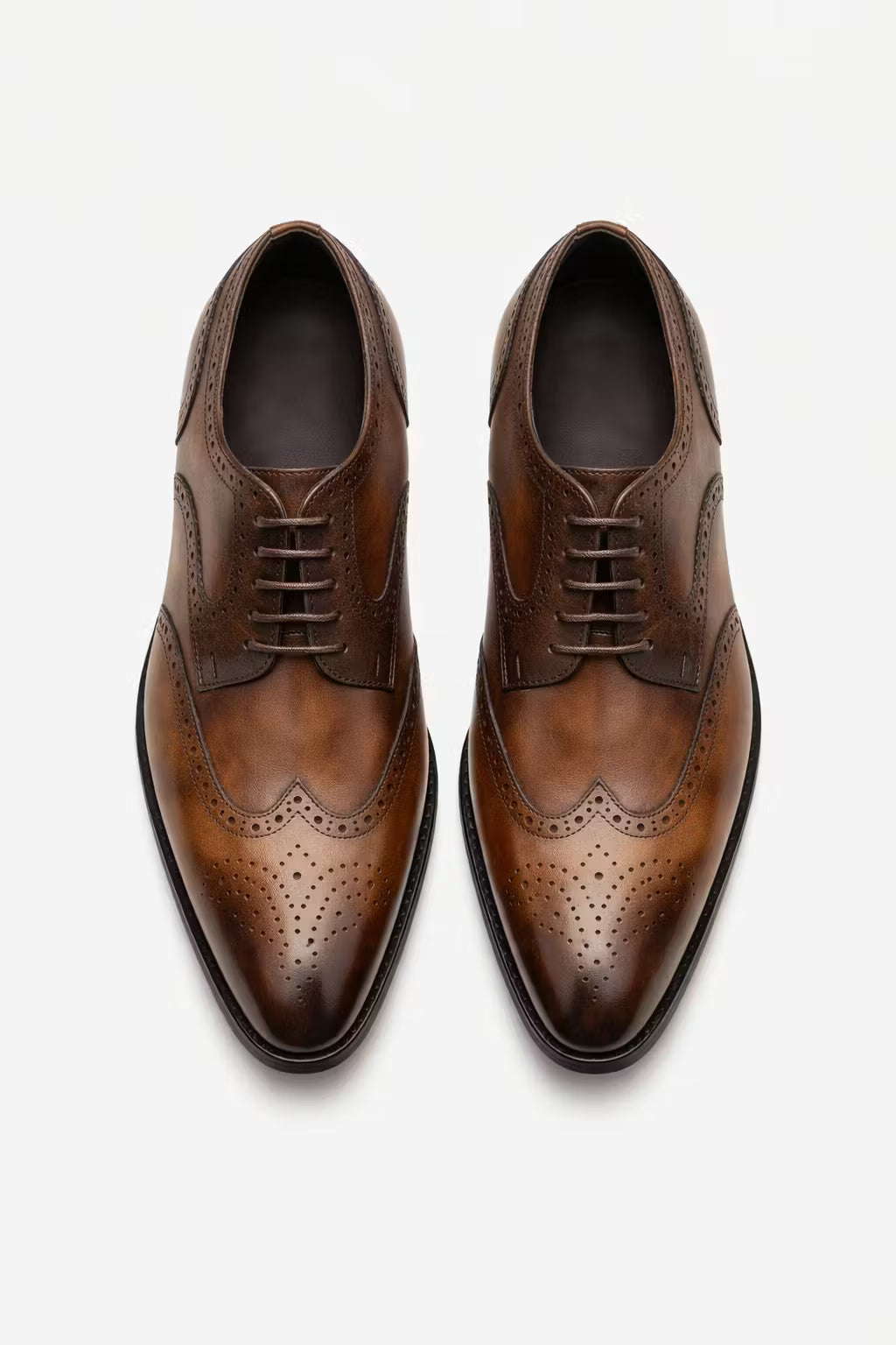 Heritage Wingtip Lace-Up Oxford Shoes