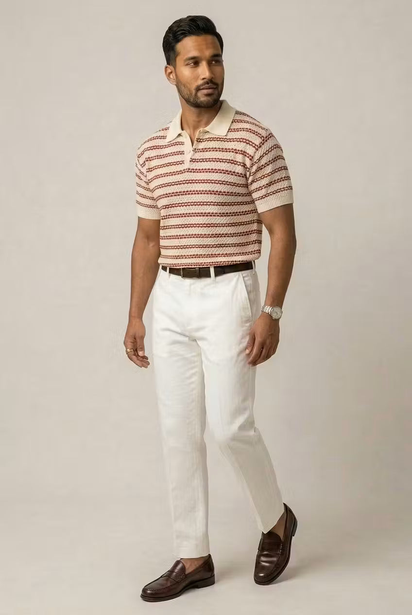 The Ashbourne Crochet Polo