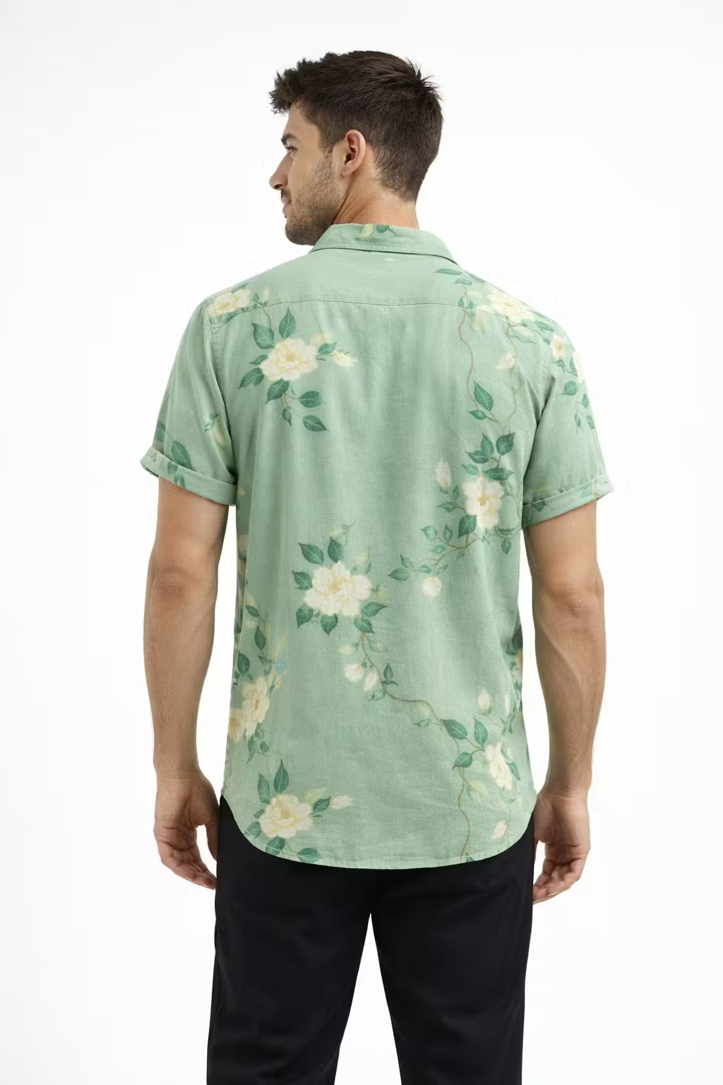 Floral Short Sleeve Button Shirt