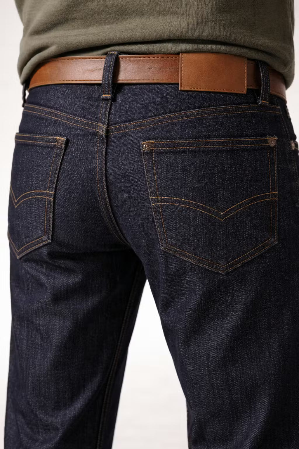 Raw Indigo Slim Straight Denim Pant