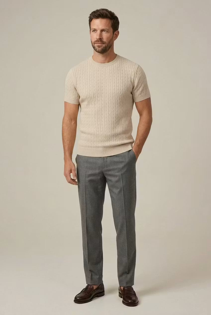 Riviera Cable Knit Tee