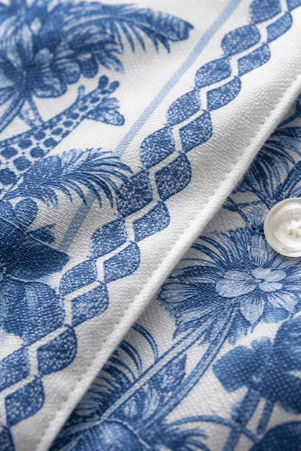Safari Scenic Print Camp Collar Shirt