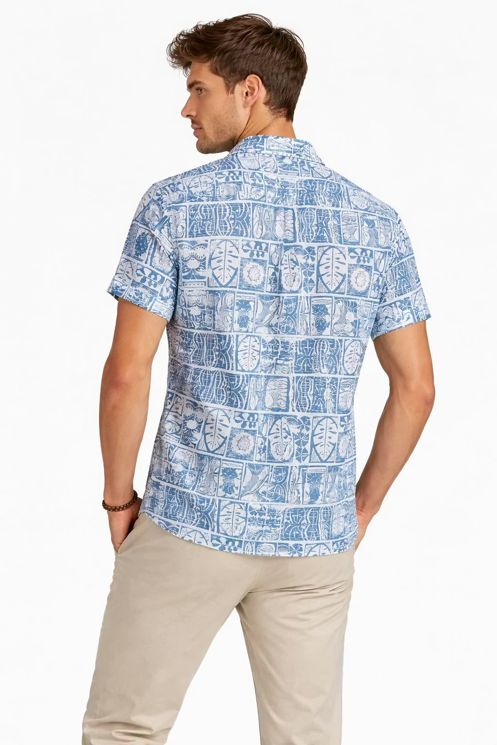 Aegean Mosaic Woven Print Shirt