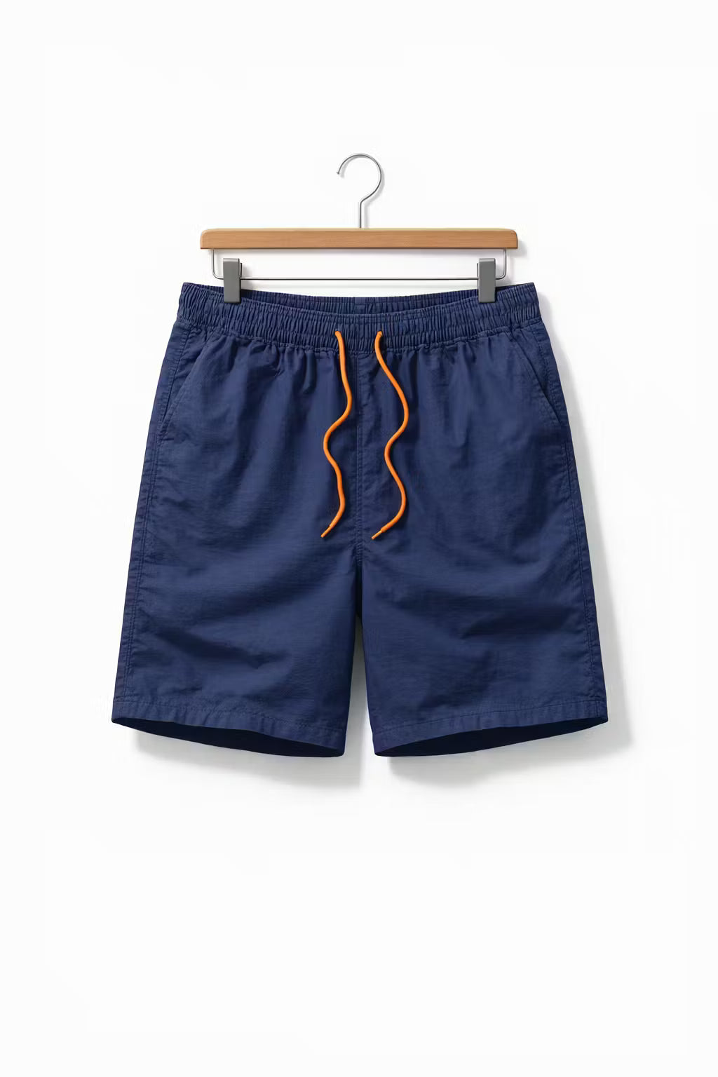 Elastic Drawstring Nylon Shorts