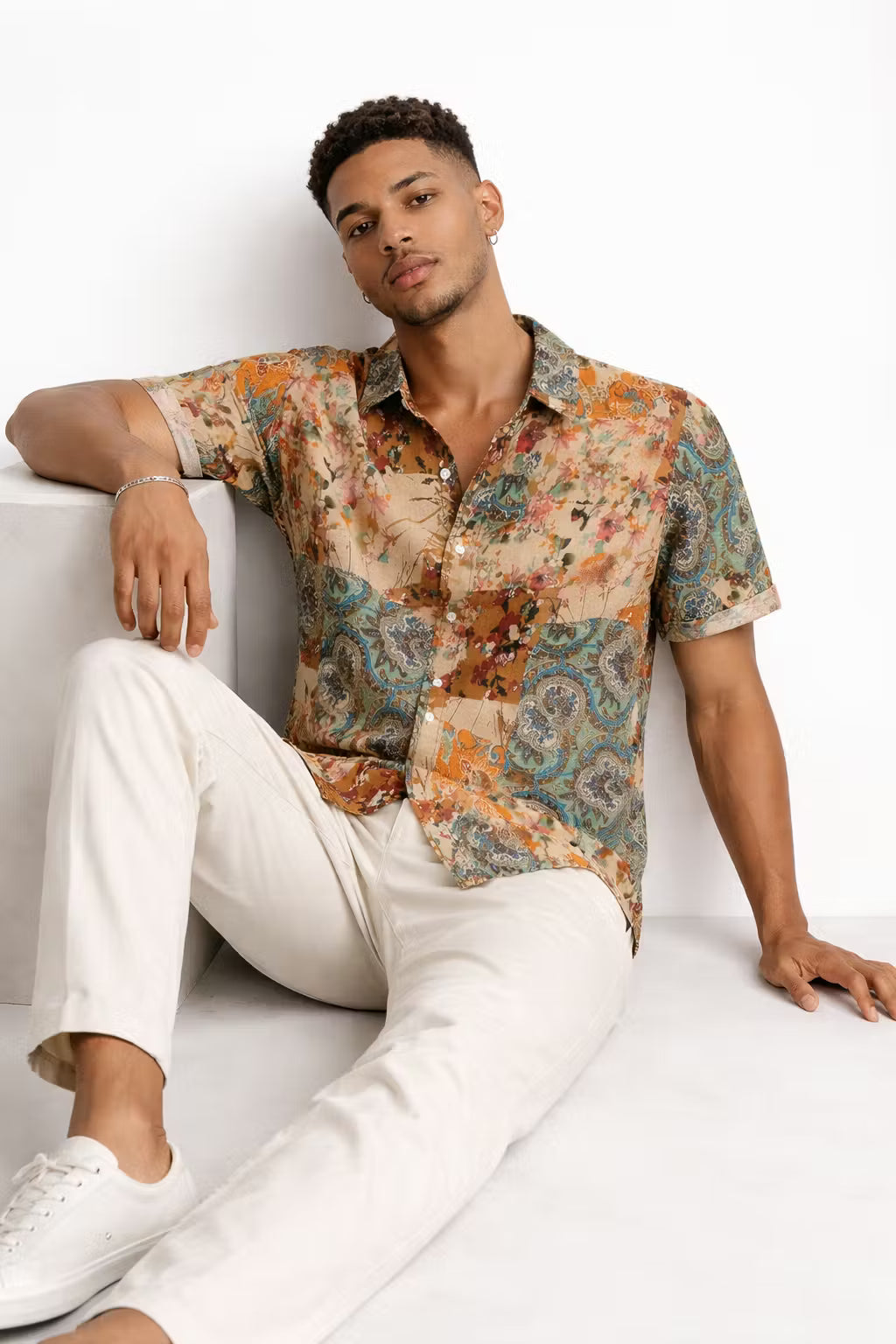 Nomad Patch Lyocell Print Shirt