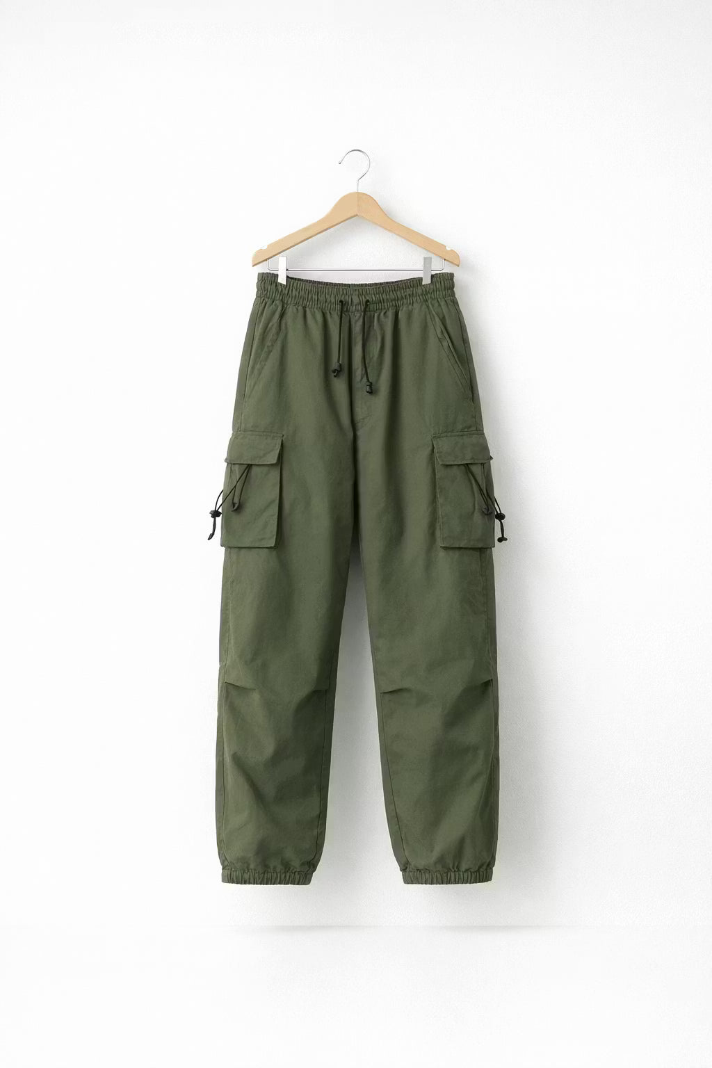 Utility Wide-Leg Cargo Trousers