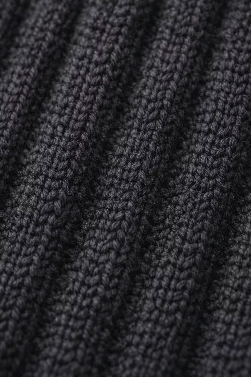 Ribbed Knit Zip-Up Cardigan