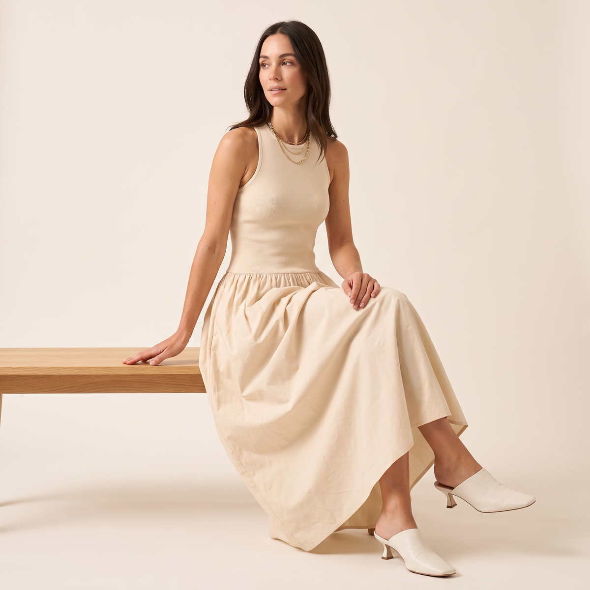 Meadow gebreide maxi-jurk