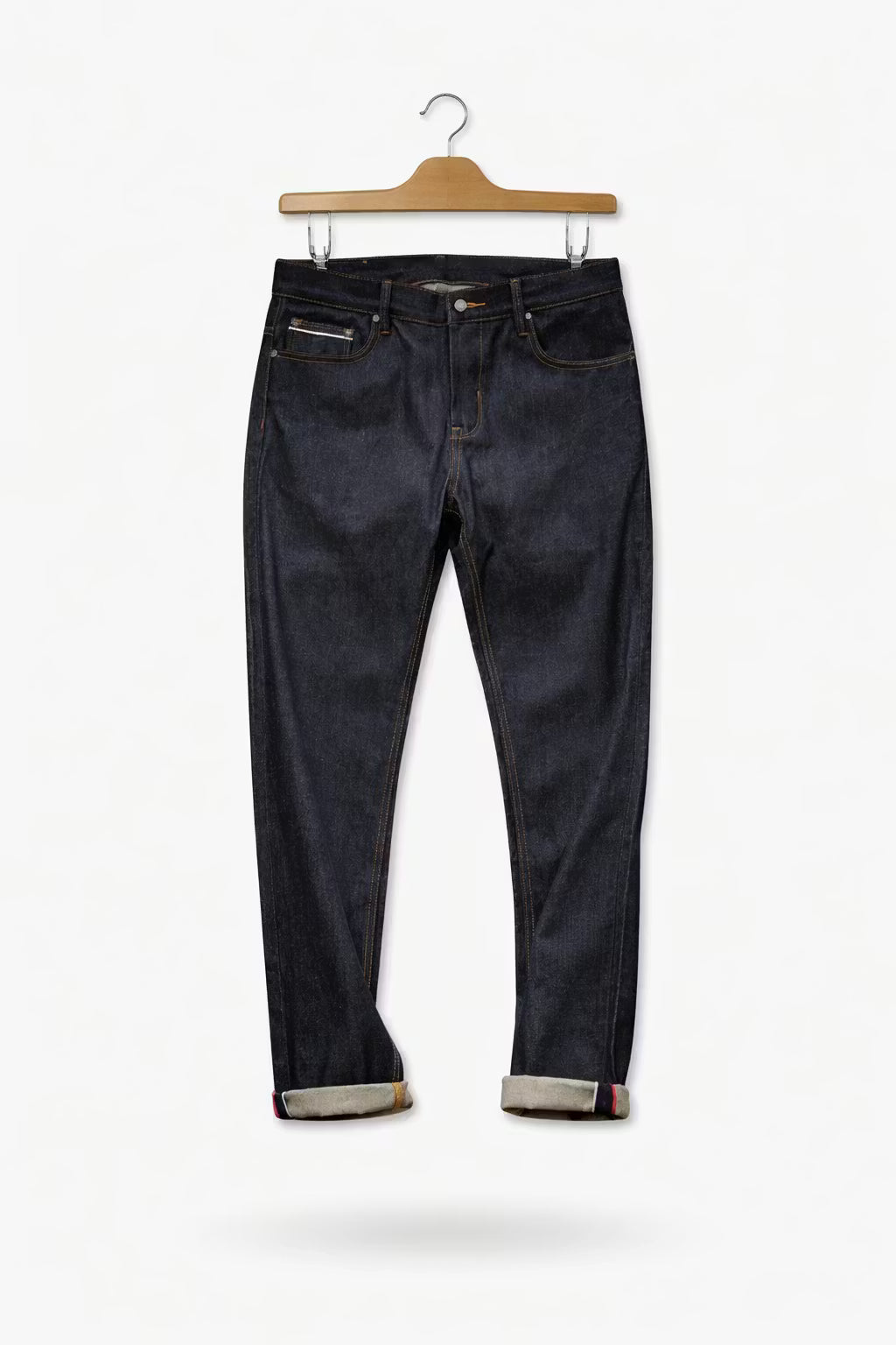 Raw Indigo Slim Straight Denim Pant