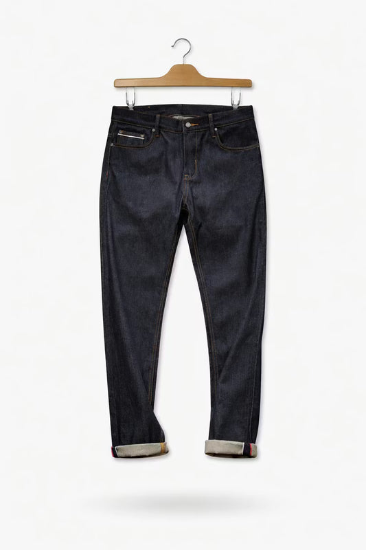 Raw Indigo Slim Straight Denim Pant