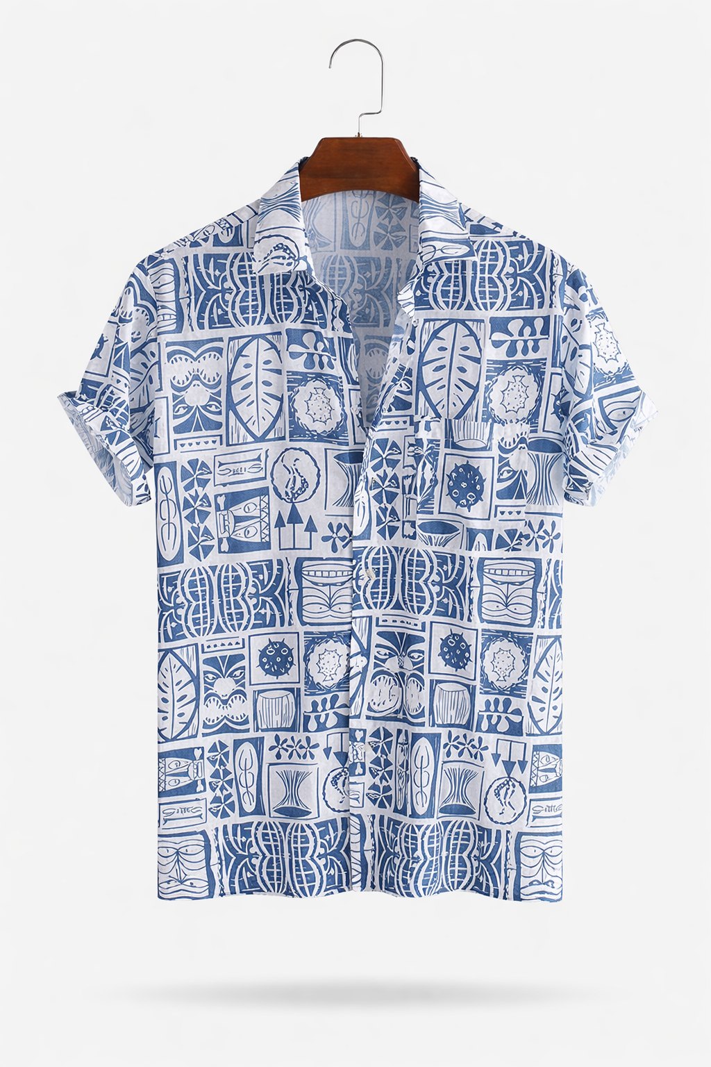 Aegean Mosaic Woven Print Shirt