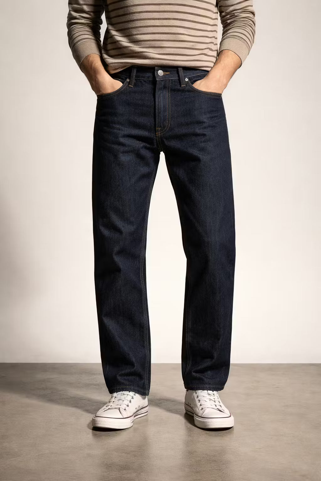 Dark Indigo Straight Taper Denim Pant