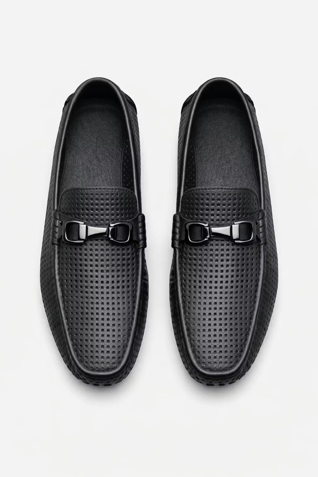 Perforated Bit Detail Driving Loafers