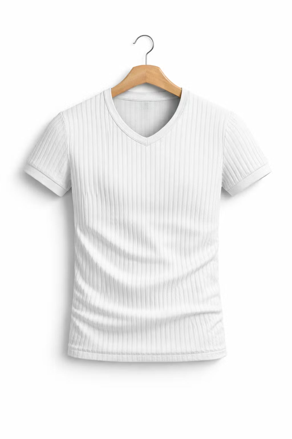 Ribbed City V-Neck Tee