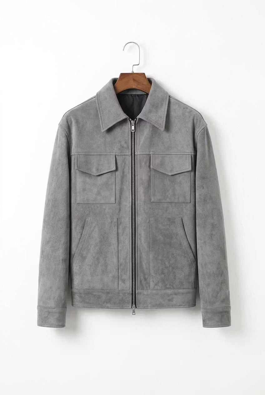 The Carrick Suede Utility Jacket