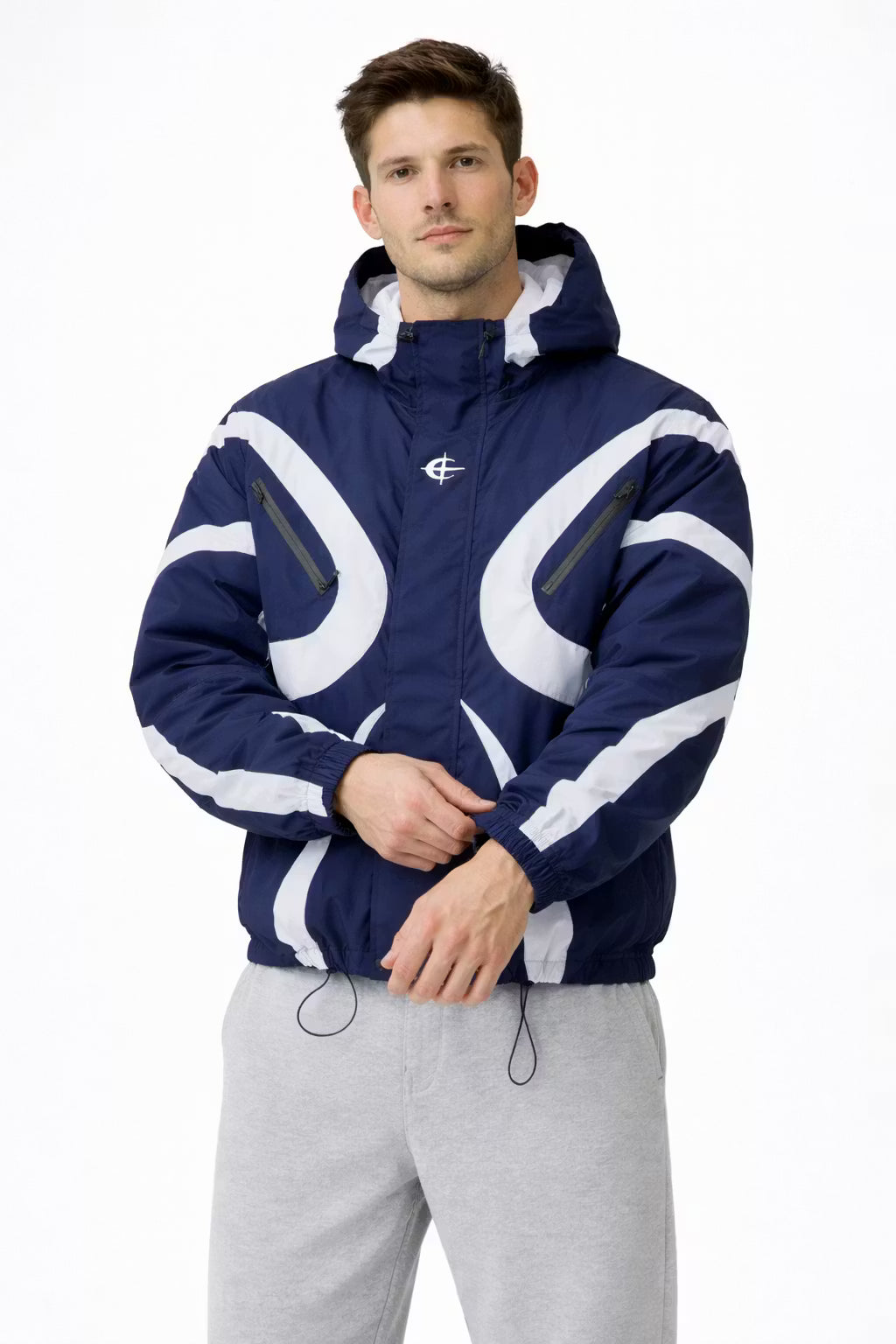 The Glacier Panel Crinkle Track Jacket