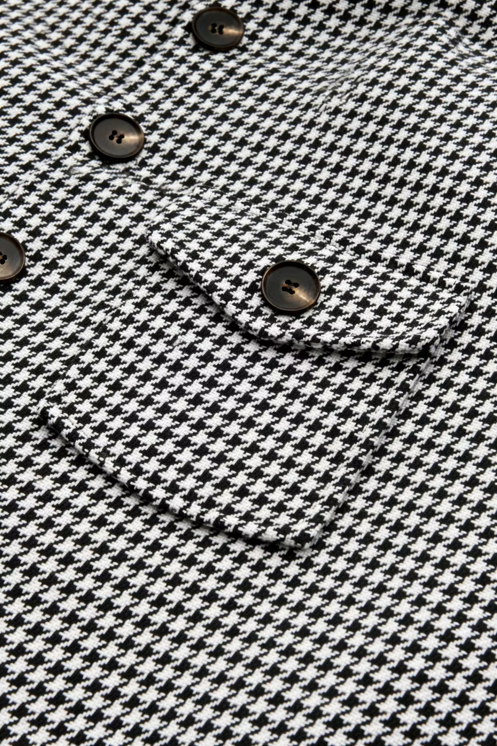 Textured Check Button Shirt Jacket