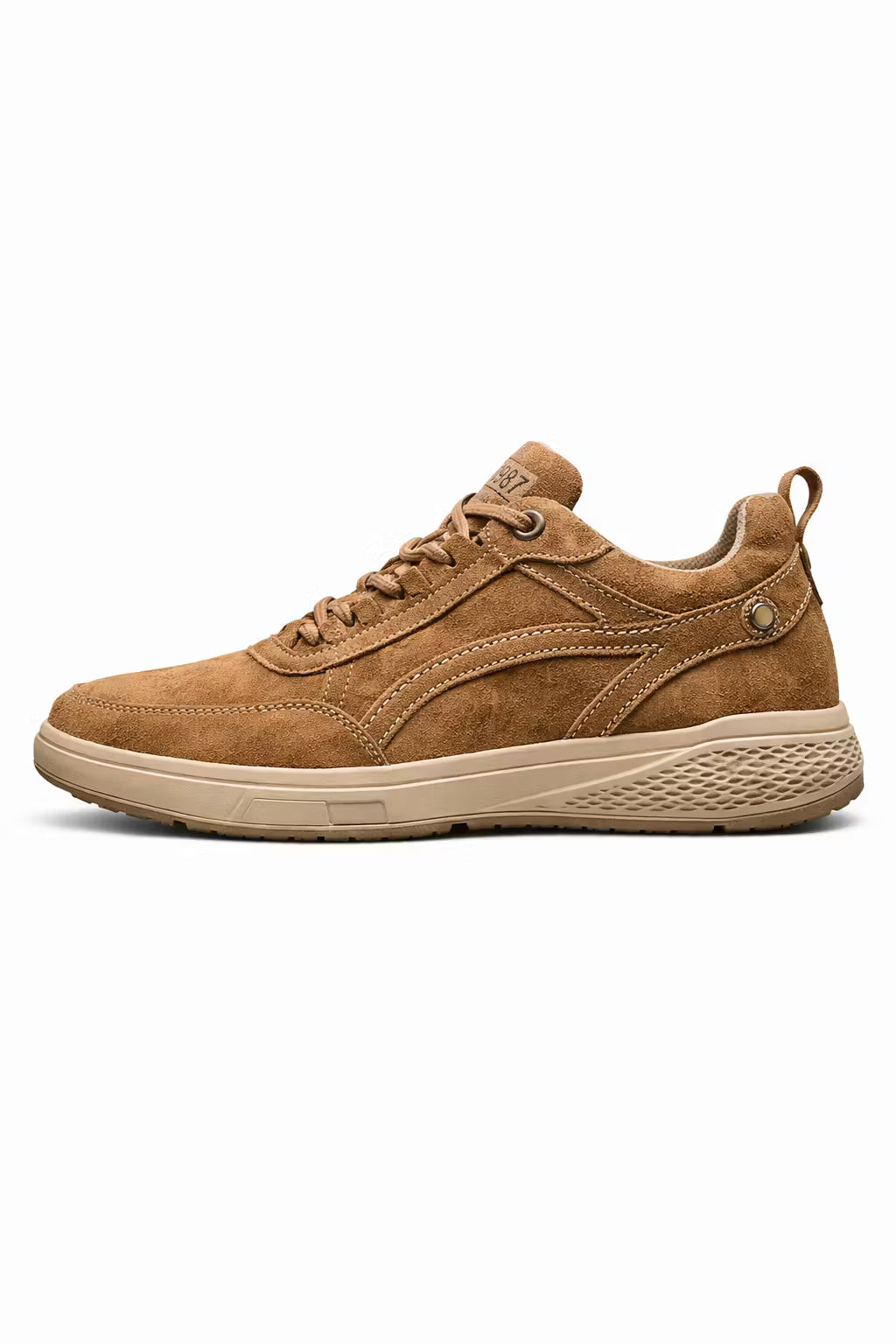 Heritage Suede Panel Lace-Up Sneakers
