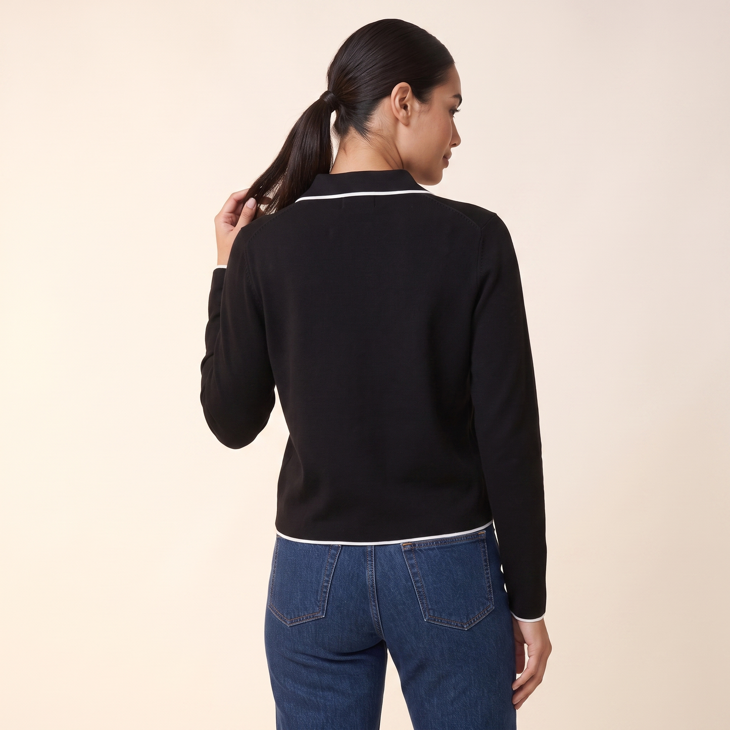 Eris polotop met contrasterende bies