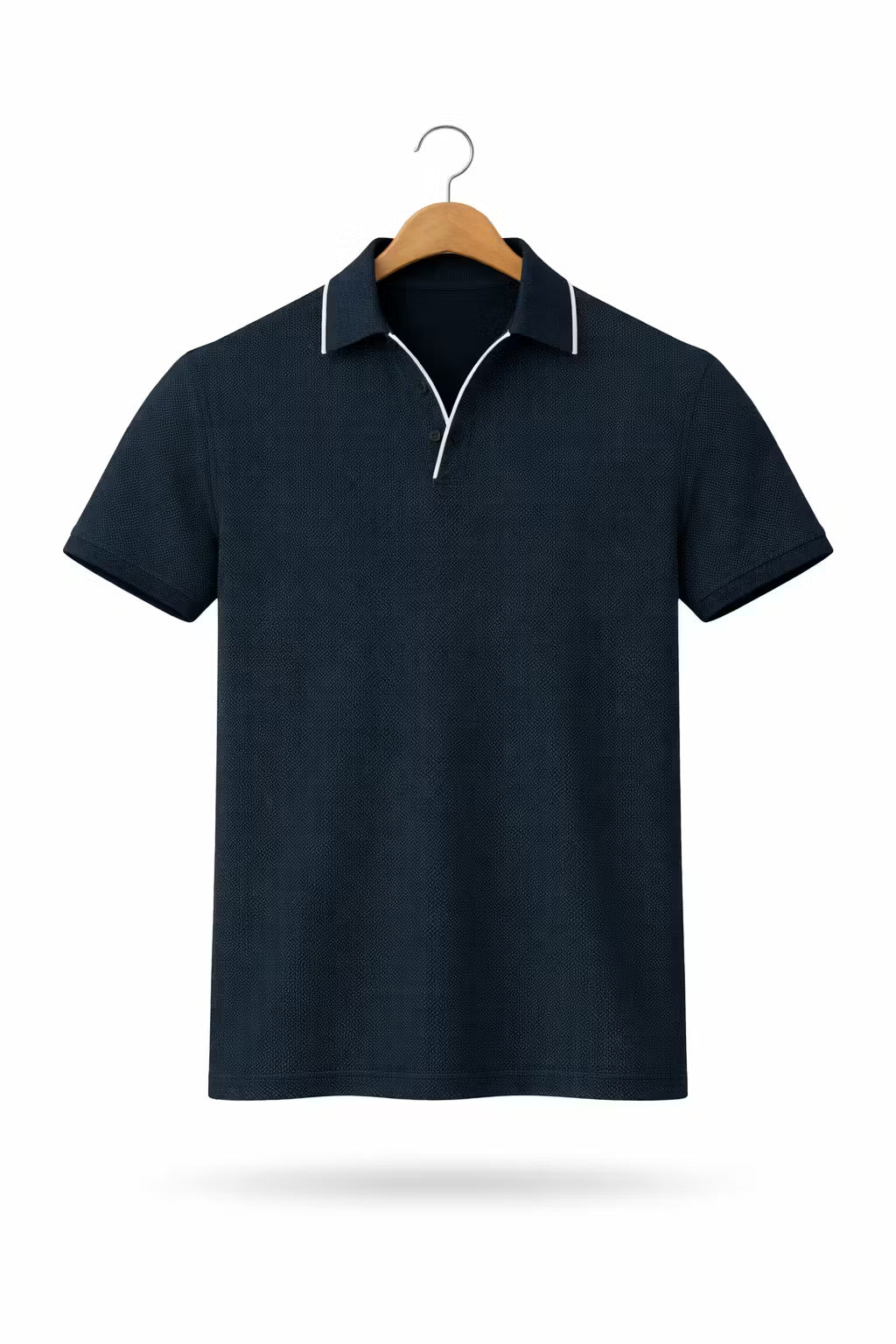 Micro-Pattern Modern Knit Polo