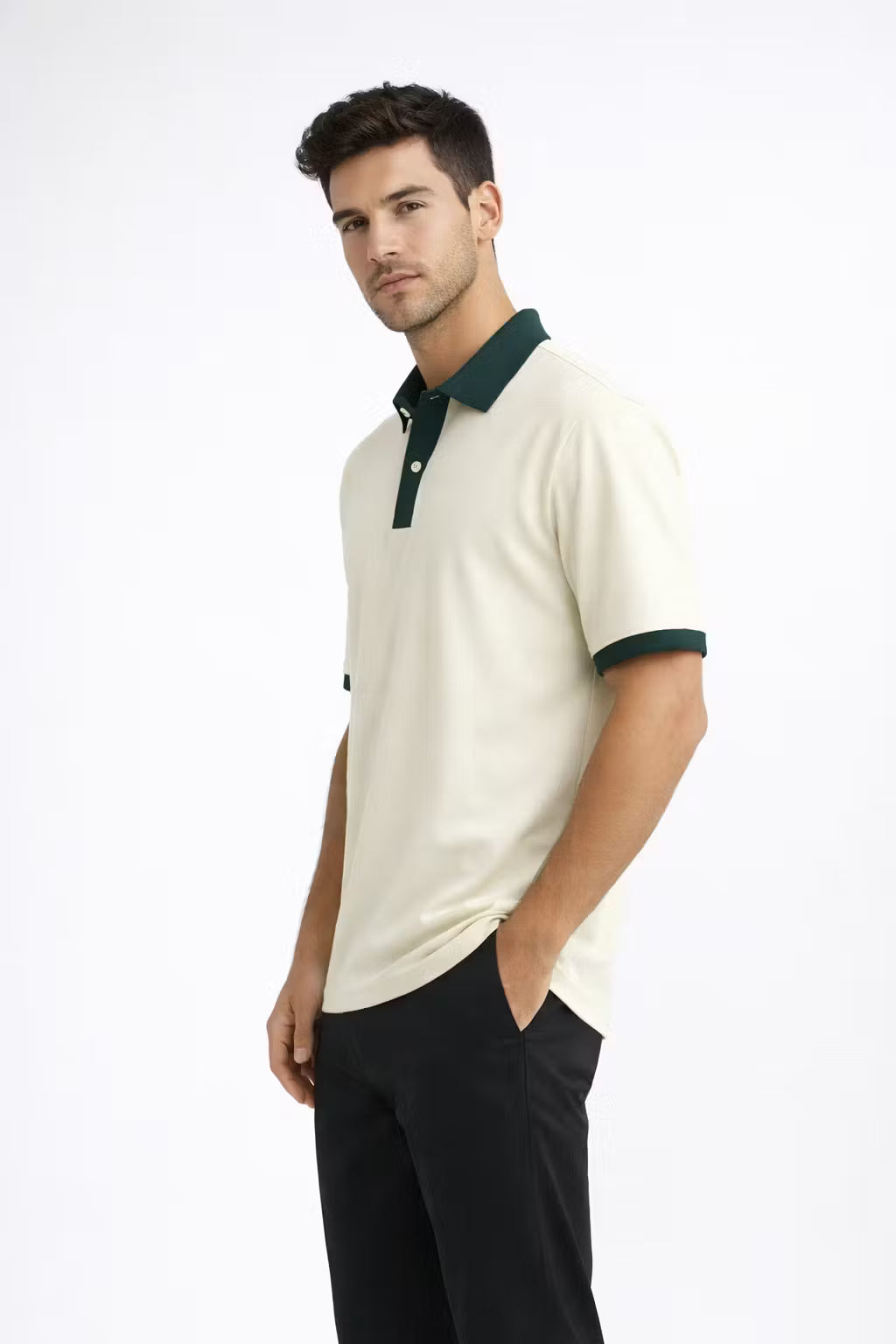 Harajuku Contrast Polo Shirt