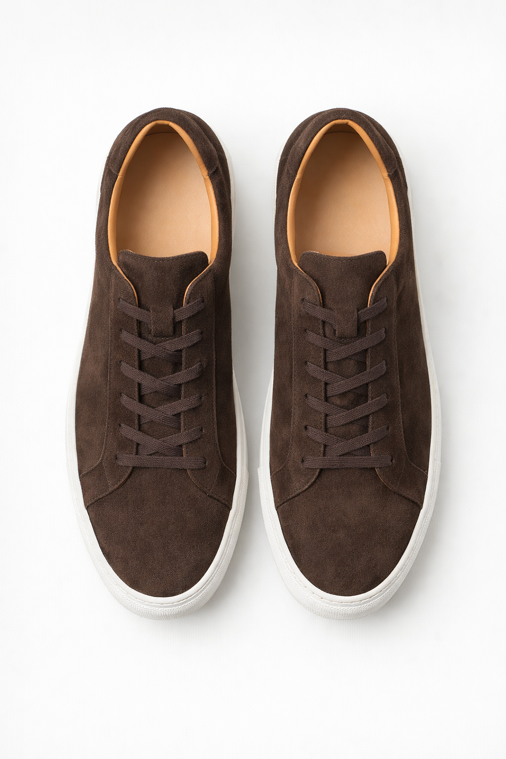 Suede Panel Low-Top Lace Sneakers