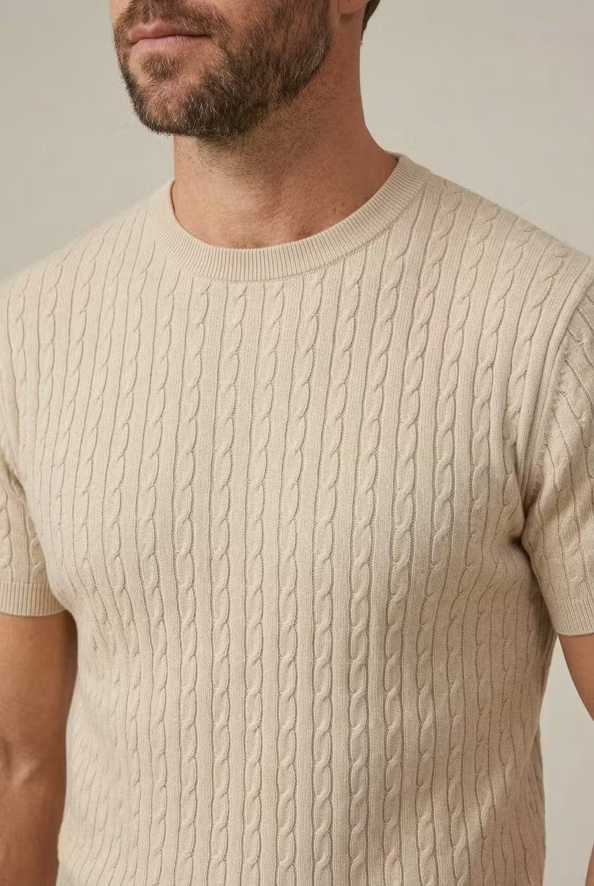 Riviera Cable Knit Tee