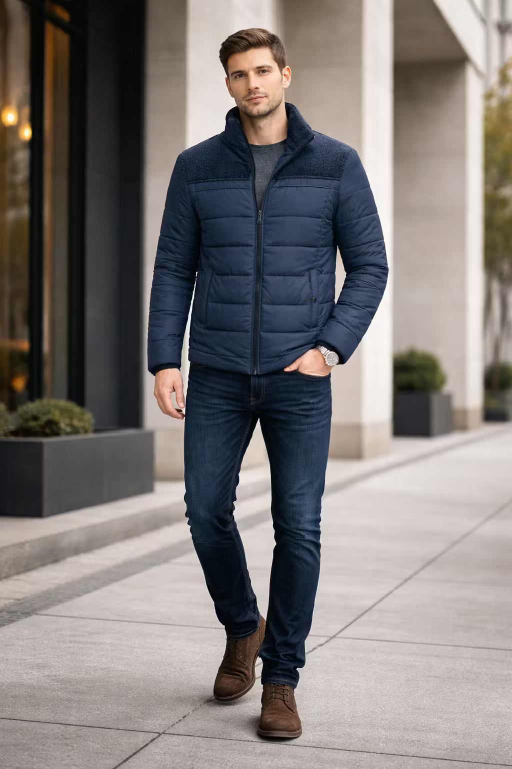 Arctic Quilted Fur-Lined Jacket