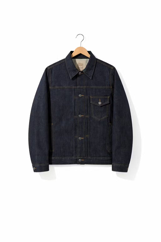 Men’s Dark Raw Denim Jacket