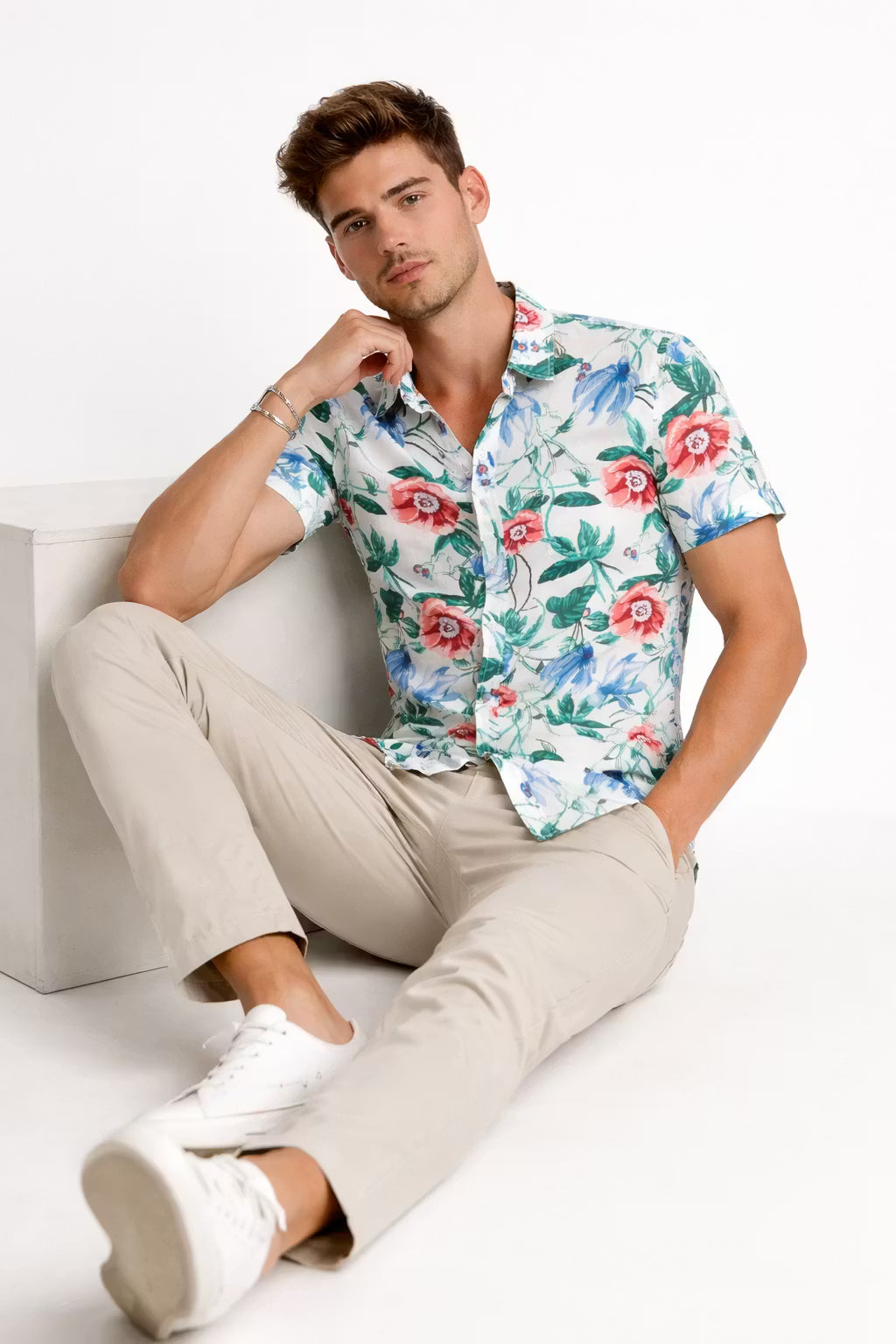 Tencel Lyocell Floral Resort Shirt