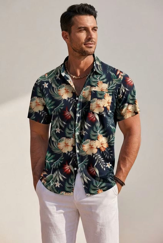Camisa resort floral Mariner