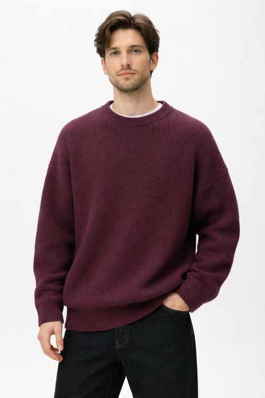 Ribbed Knit Crew