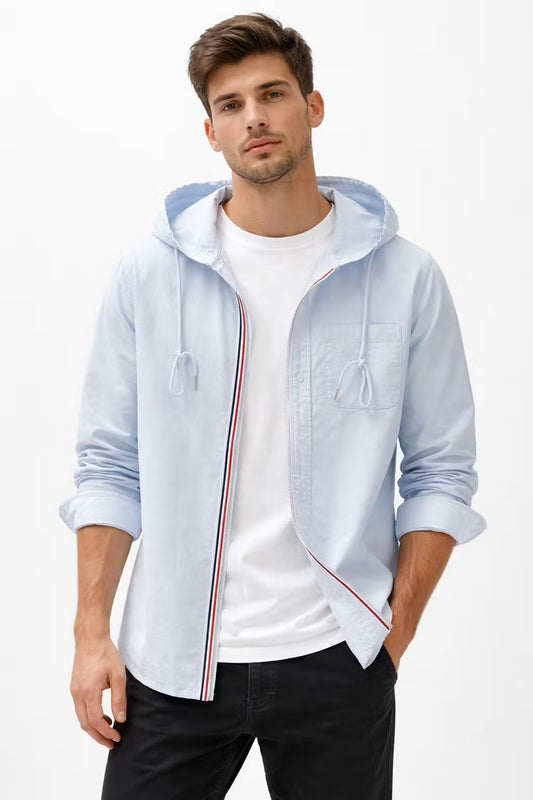 Ridge Coastal overshirt met capuchon