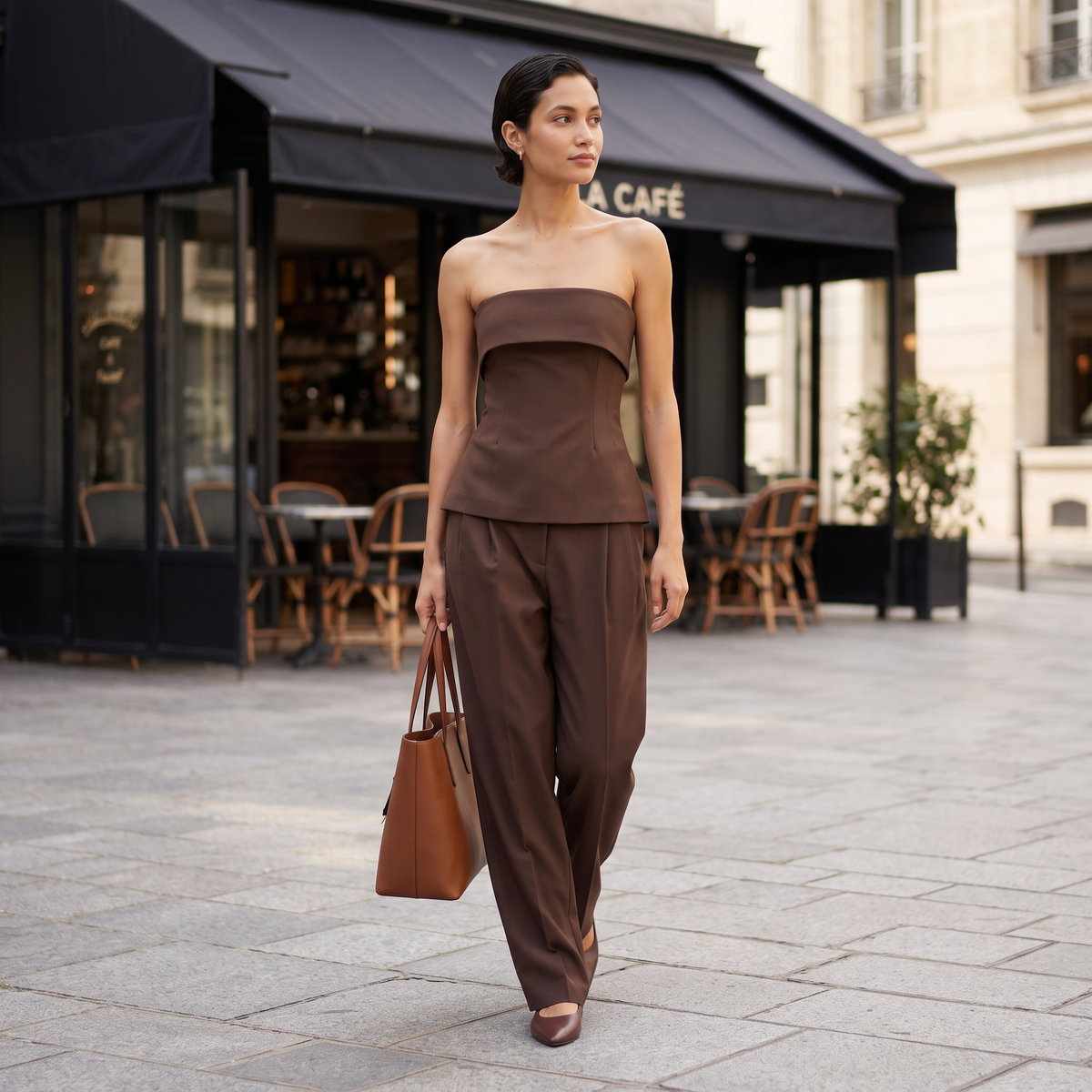 Sera instaptop met open rug