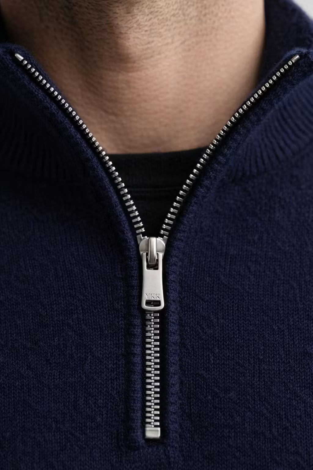 Men's Knitwear Top Half Zipper