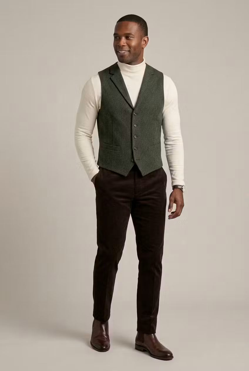 Men’s Long Sleeve Mock Neck Top