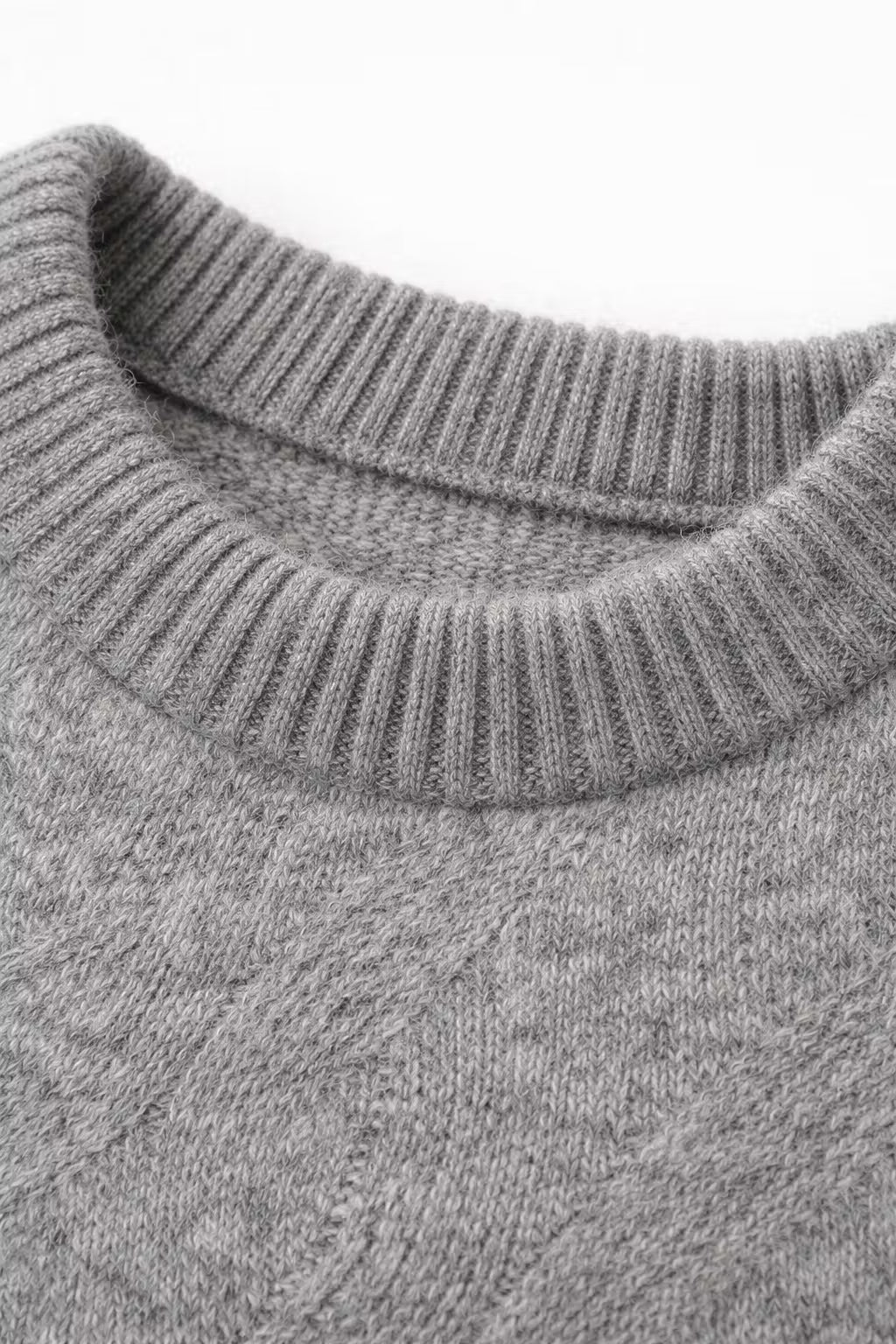 Textured Knit Crew