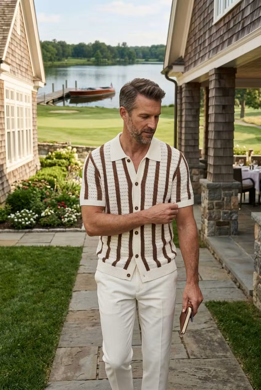 Monterey Coastal Knit Polo