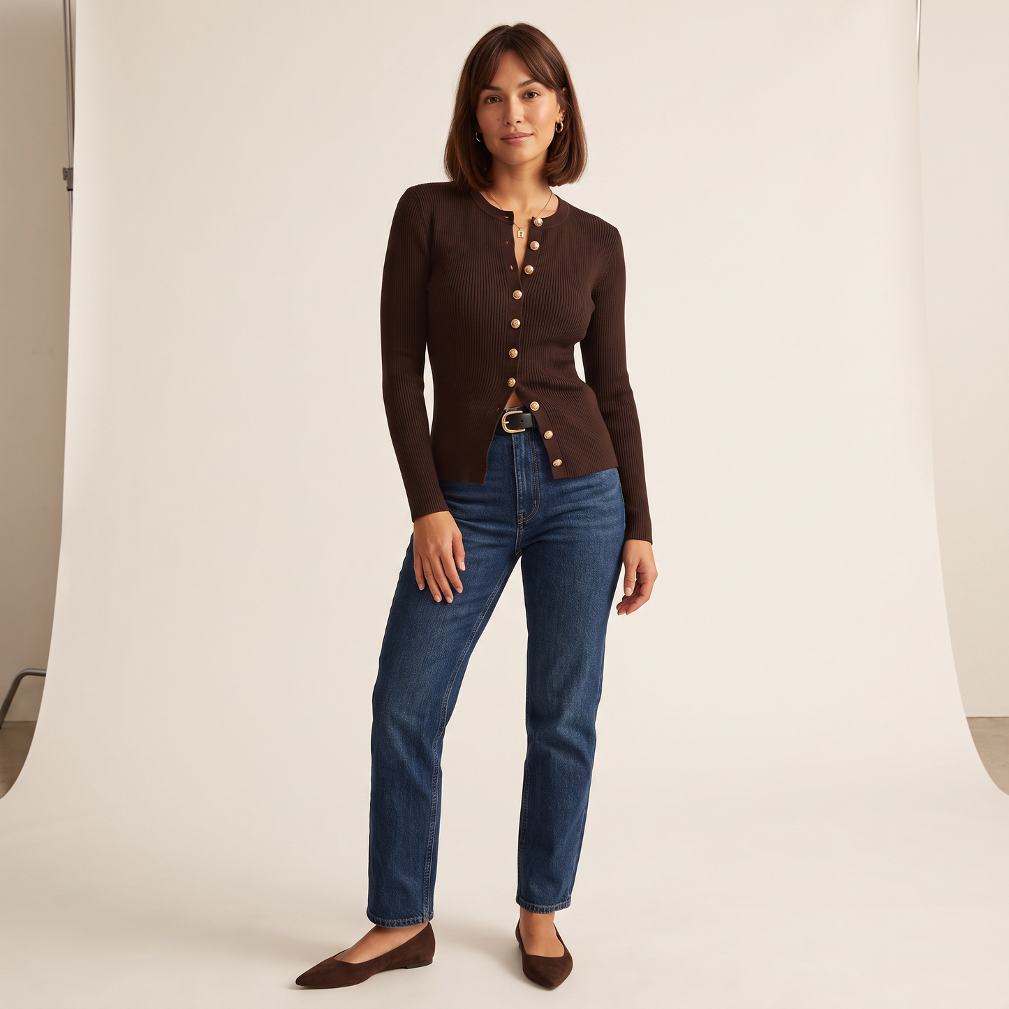 Cove donkerbruin vest