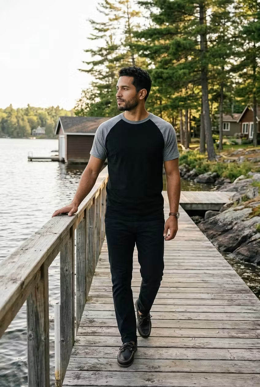 Ironridge Contrast Raglan Tee