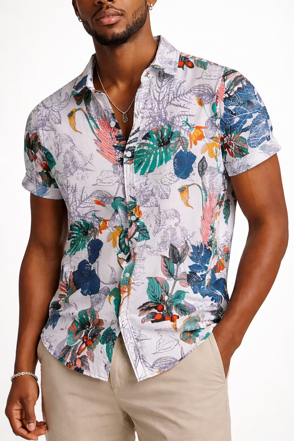 Tropic Sketch Lyocell Print Shirt
