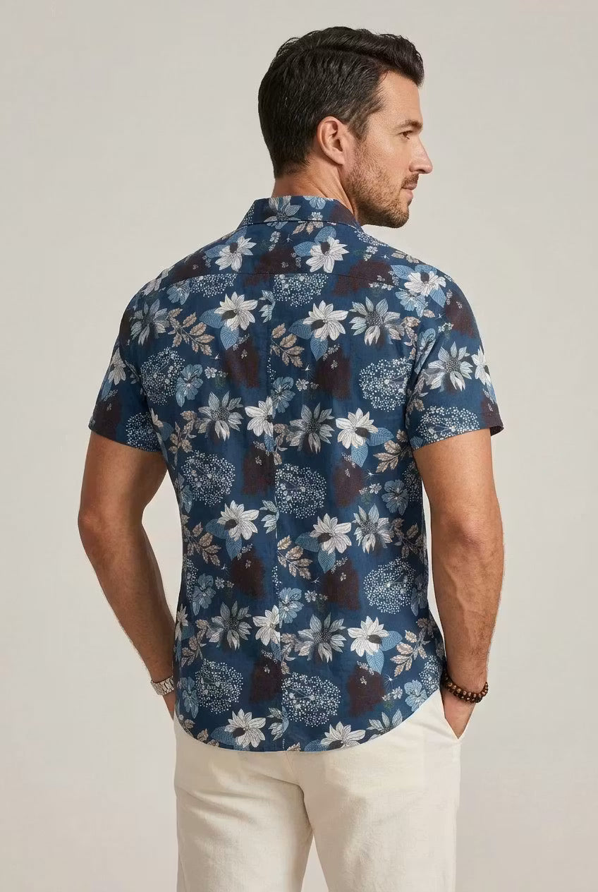 The Bluewater Floral Resort Shirt