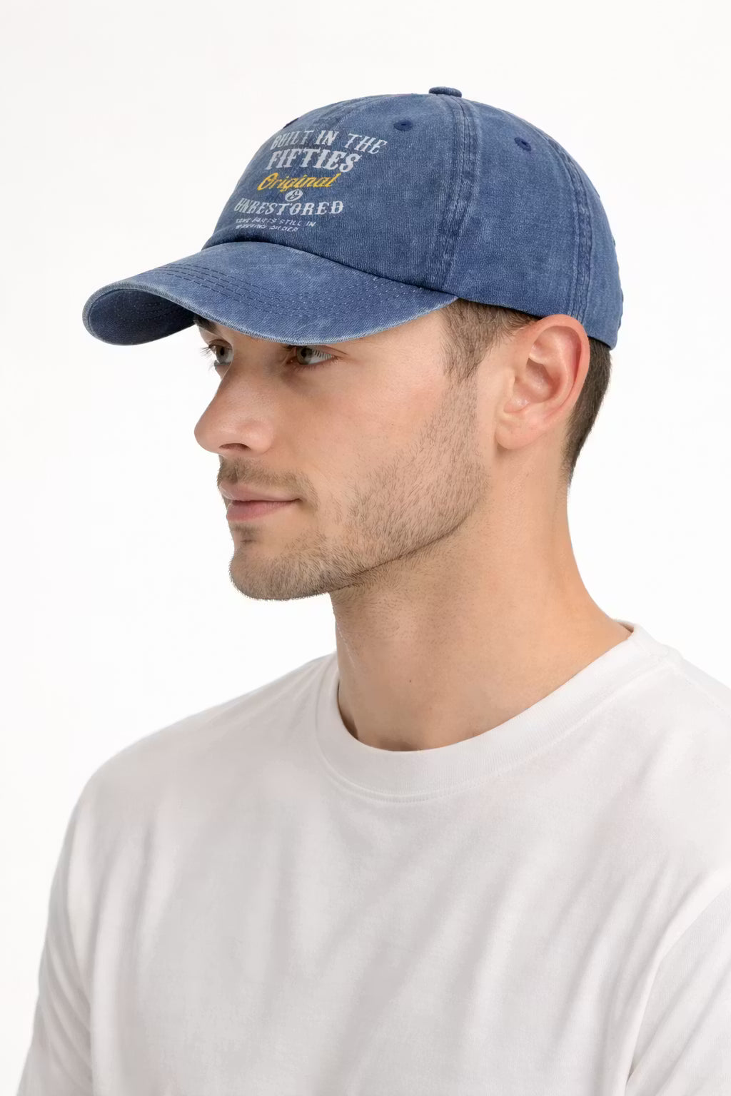 Heritage Fifties Embroidered Denim Cap