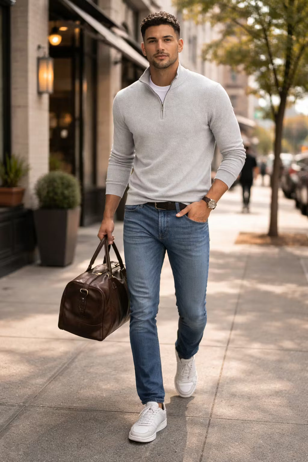 Half-Zip Knit Pullover
