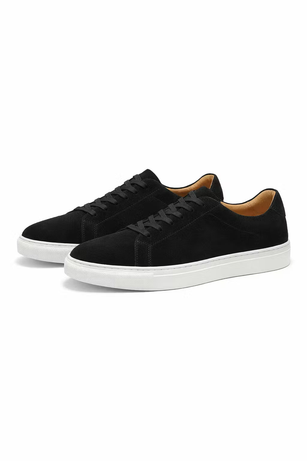 Suede Panel Low-Top Lace Sneakers
