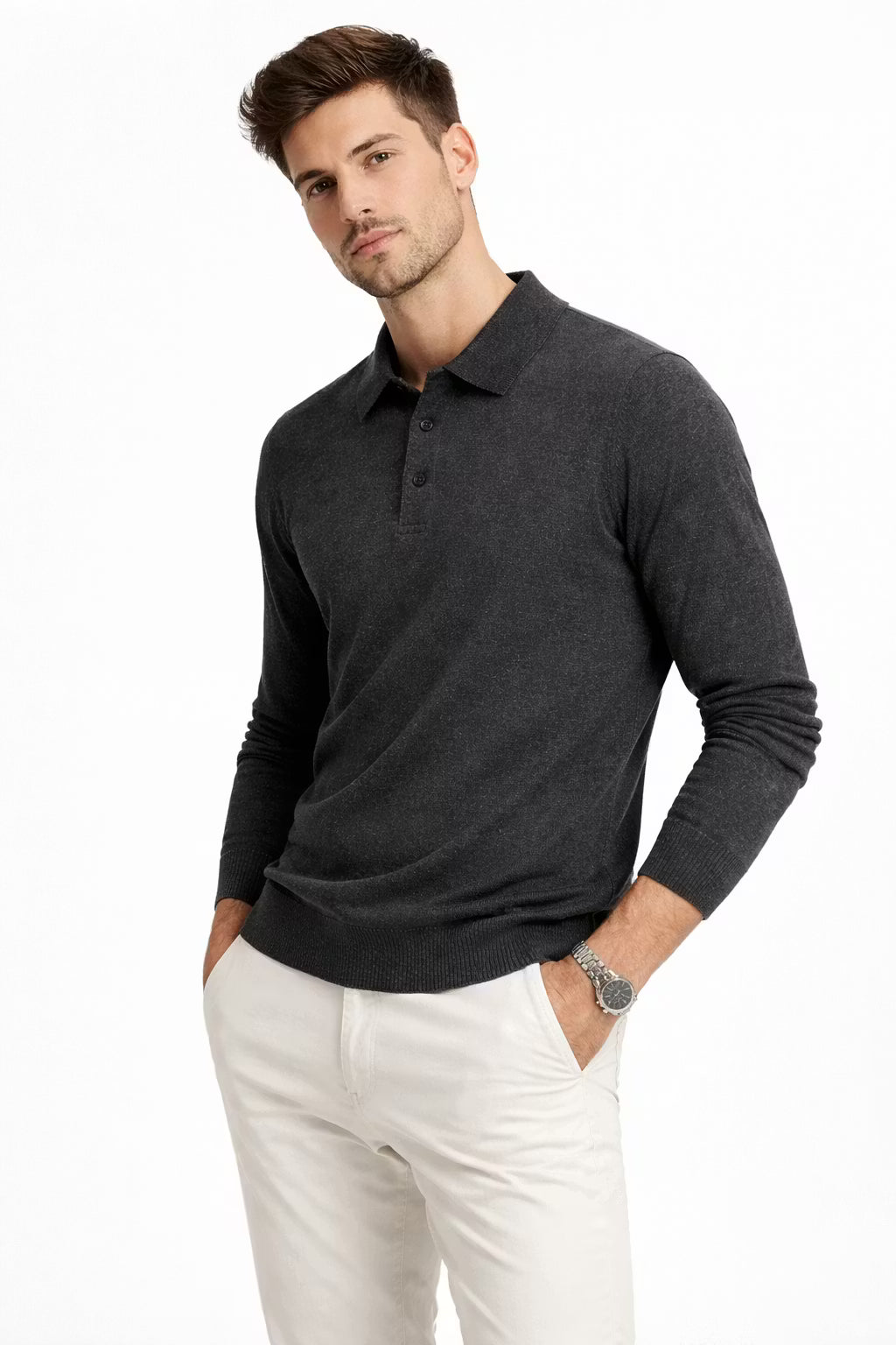 Montclair Knit Polo Sweater