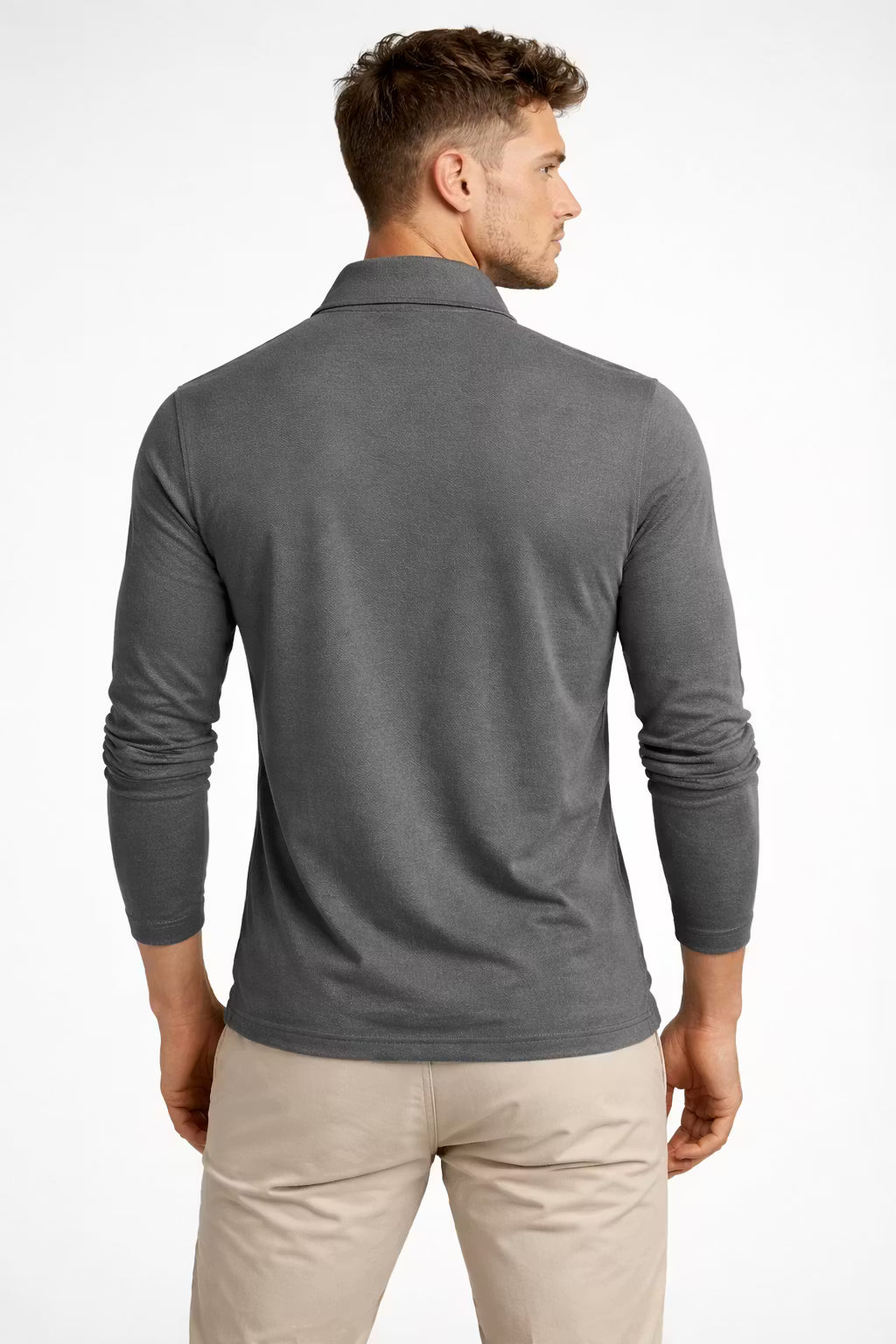 Monroe Plaid Trim Polo Shirt