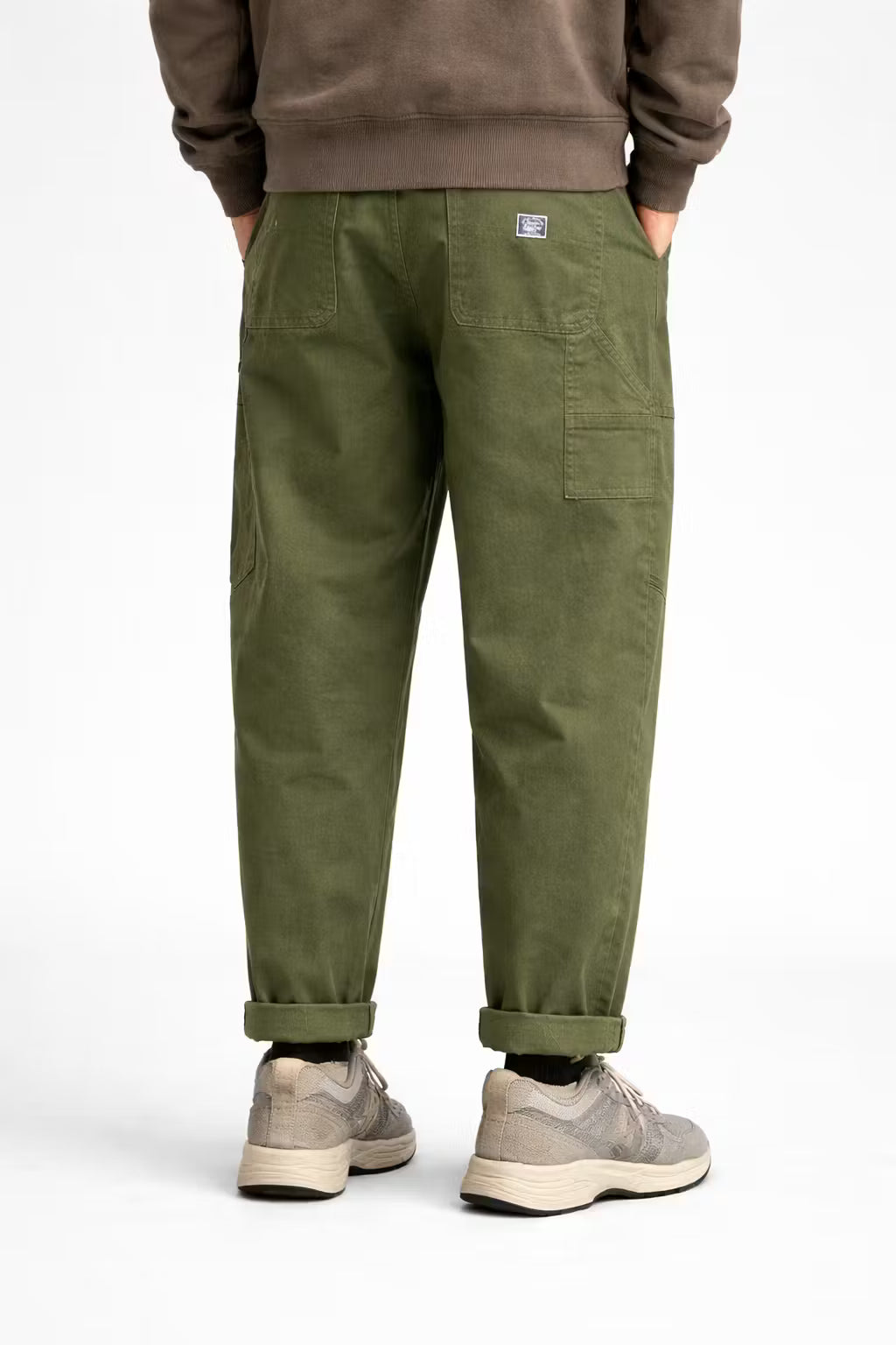 Relaxed Utility Straight-Leg Trousers