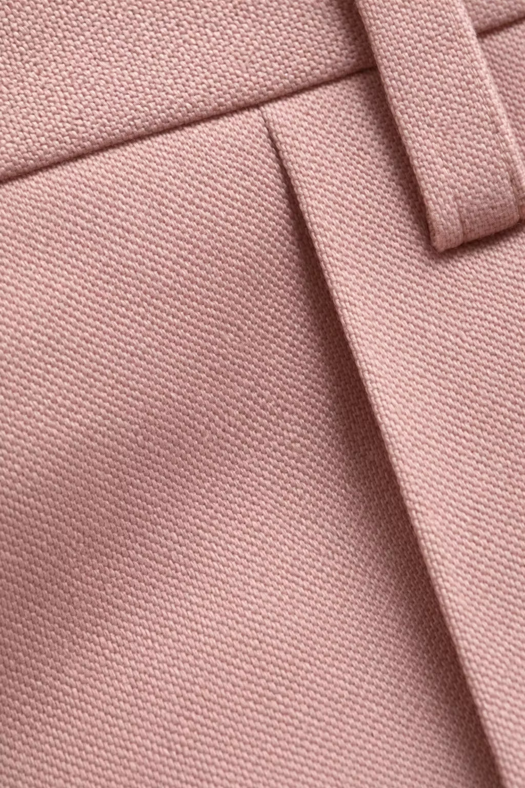 High-Waist Pleated Tailored Trousers