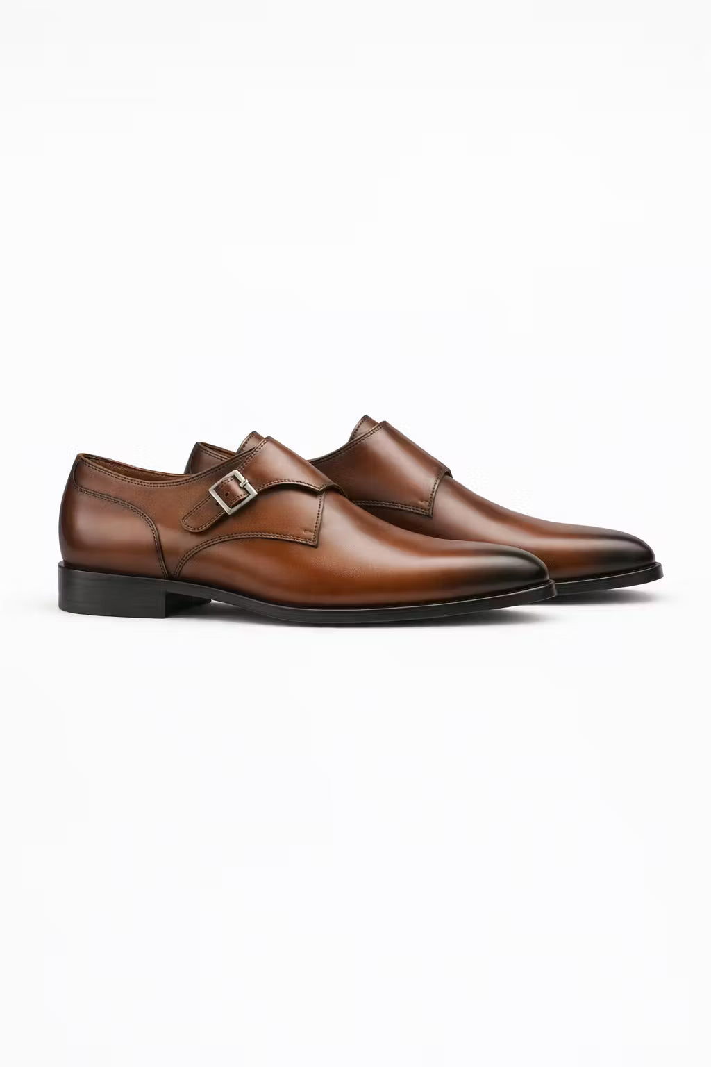 Square Toe Monk Strap Dress Shoes